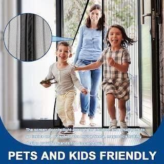 Mesh Screen Net Home Magnetic Foldable Anti Mosquito Door Curtains