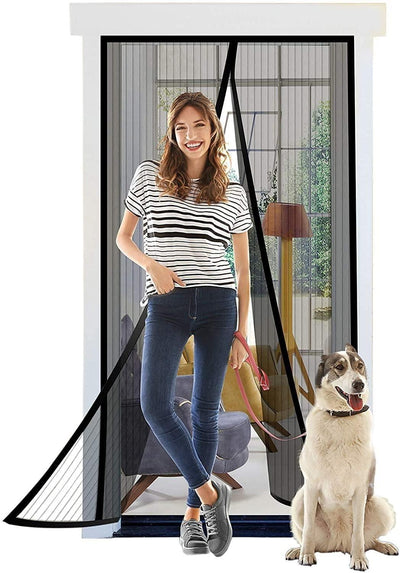 Mesh Screen Net Home Magnetic Foldable Anti Mosquito Door Curtains