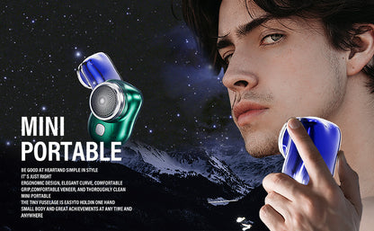 Mini Electric Shaver, Mini Electric Razor Shavers For Men, Rechargeable Shaver Easy One-Button Use