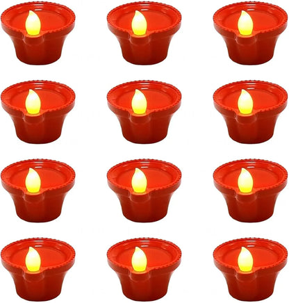 LED Light Water Sensor Diyas Plastic with, Ambient Lights, (Pack of 12/24/36)